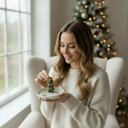 Moss Green Tree Holder