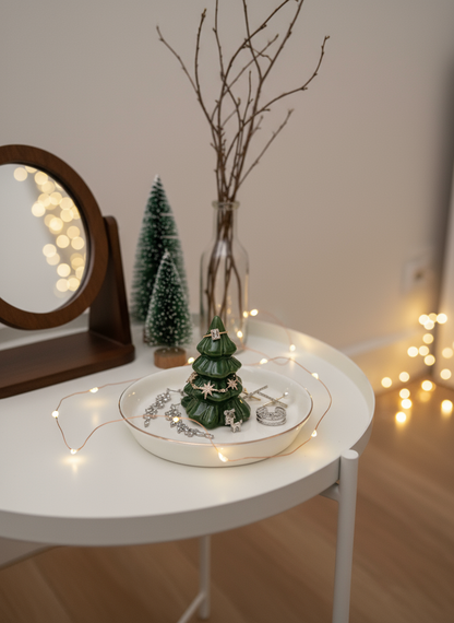 Forest Green Tree Holder