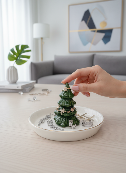 Forest Green Tree Holder