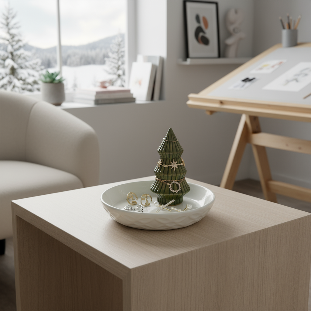 Moss Green Tree Holder