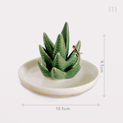 Aloe Dish Ring Holder