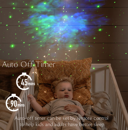 Galaxy Glow Star Astronaut Night Light Projector